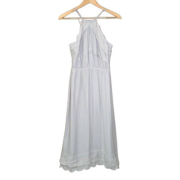 NWT Elliatt Elation midi dress halter scallops gray size m - Picture 2 of 5